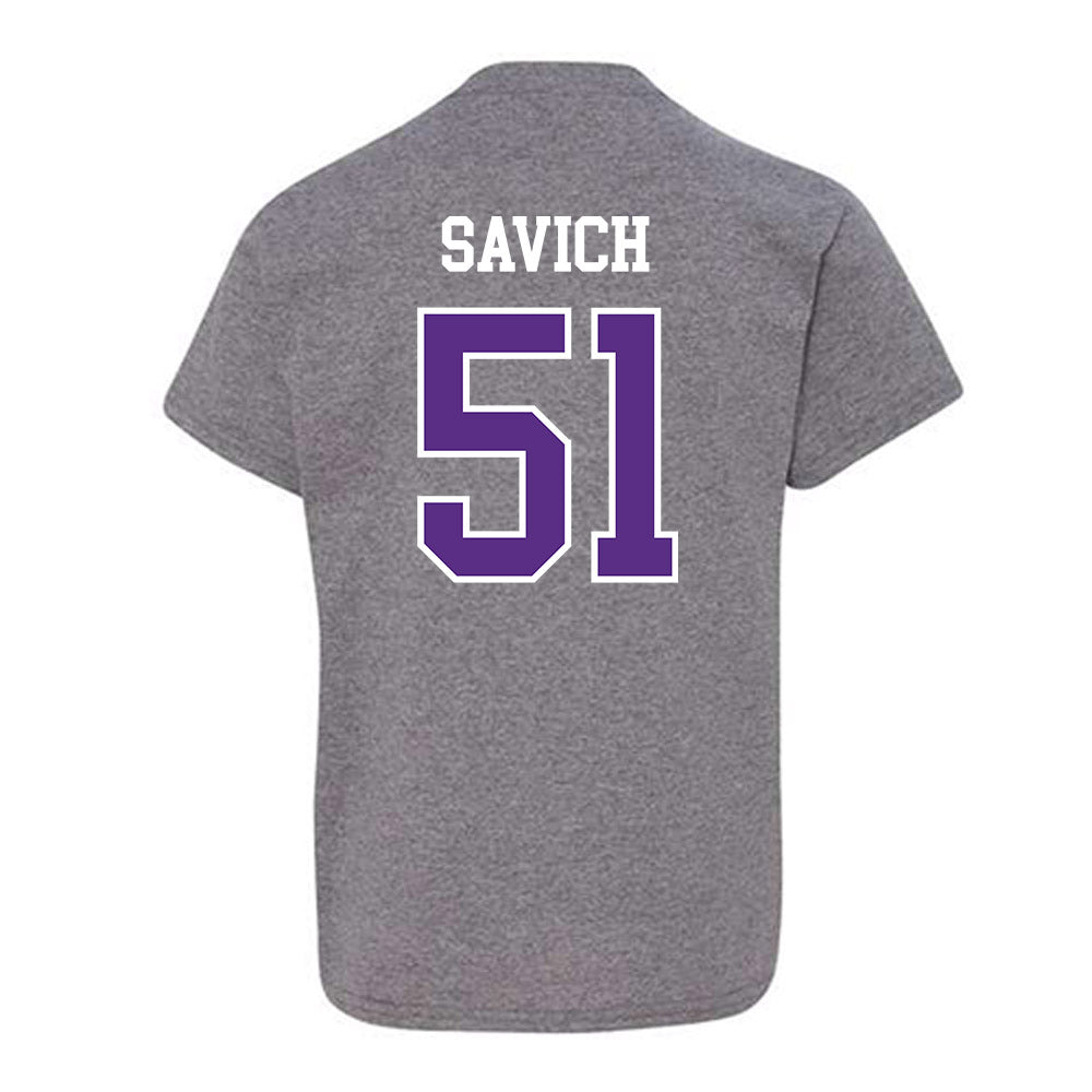 SBU - NCAA Football : Samuel Savich - Classic Shersey Youth T-Shirt-1