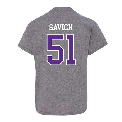 SBU - NCAA Football : Samuel Savich - Classic Shersey Youth T-Shirt-1
