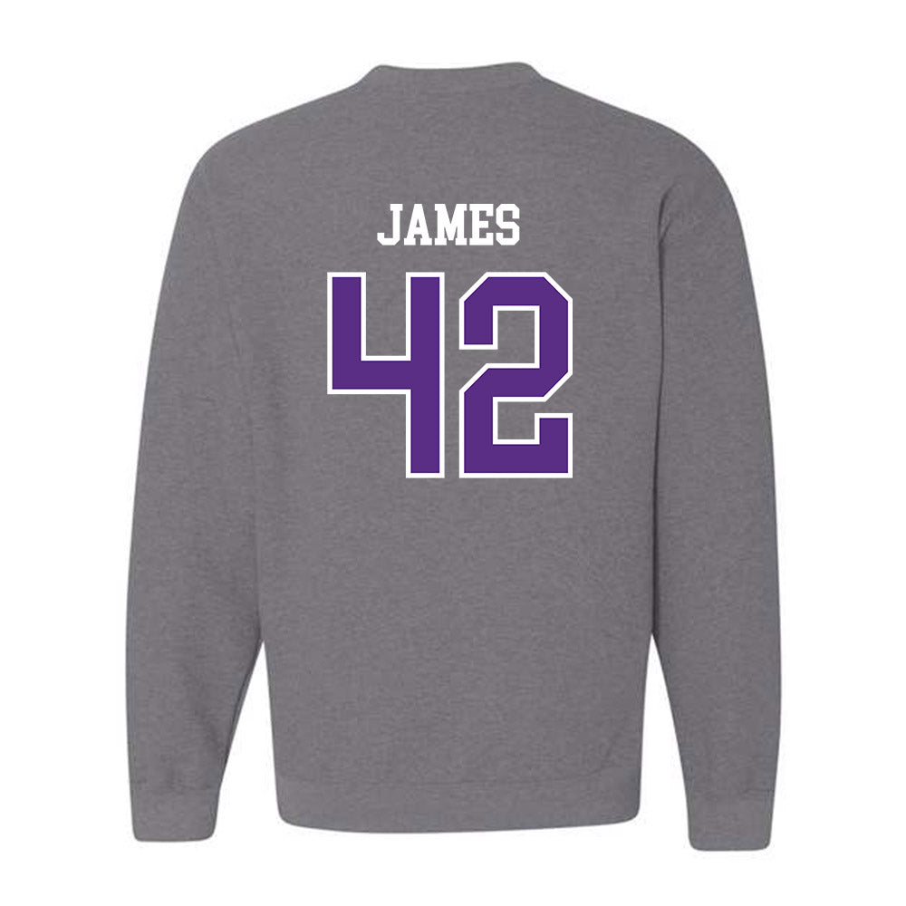 SBU - NCAA Football : Kaleb James - Classic Shersey Crewneck Sweatshirt-1