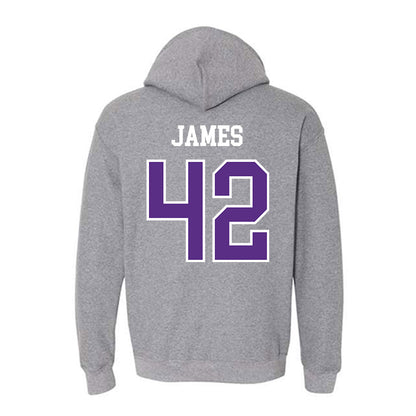 SBU - NCAA Football : Kaleb James - Classic Shersey Hooded Sweatshirt-1