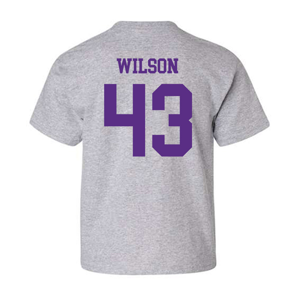 SBU - NCAA Football : Luca Wilson - Classic Shersey Youth T-Shirt-1