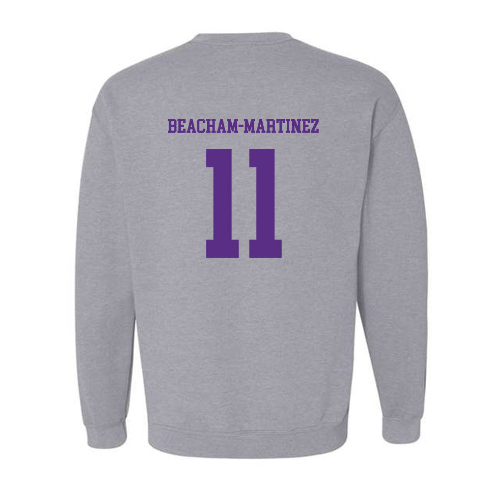 SBU - NCAA Football : Jaiden Beacham-Martinez - Classic Shersey Crewneck Sweatshirt-1