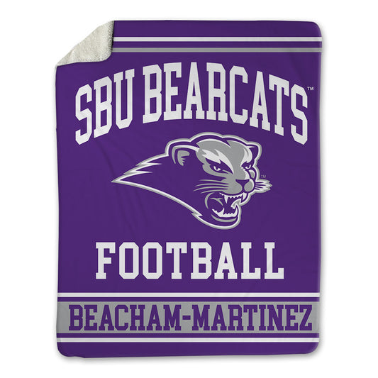 SBU - NCAA Football : Jaiden Beacham-Martinez - Blanket-0