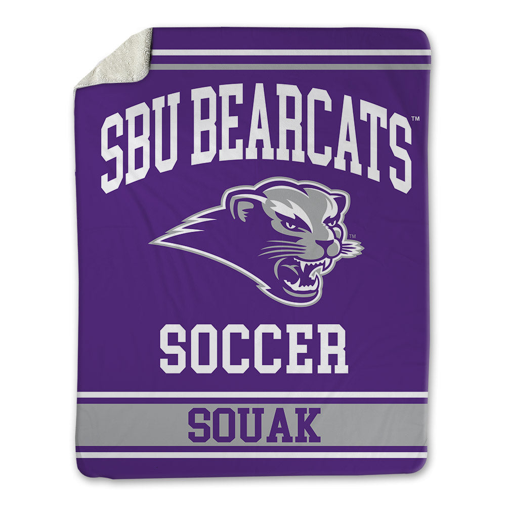 SBU - NCAA Men's Soccer : Nadir Souak - Blanket-0
