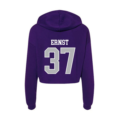 SBU - NCAA Football : Braxton Ernst - Classic Shersey Women's Crop Fleece Hoodie-1