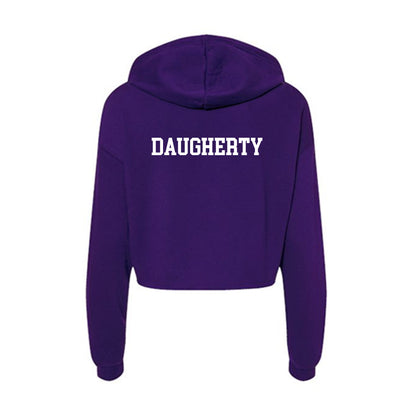 SBU - NCAA Men's Track & Field : Trent Daugherty - Classic Shersey Women's Crop Fleece Hoodie-1