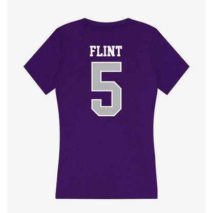 SBU - NCAA Football : Keivon Flint - Classic Shersey Women's V-Neck T-Shirt-1