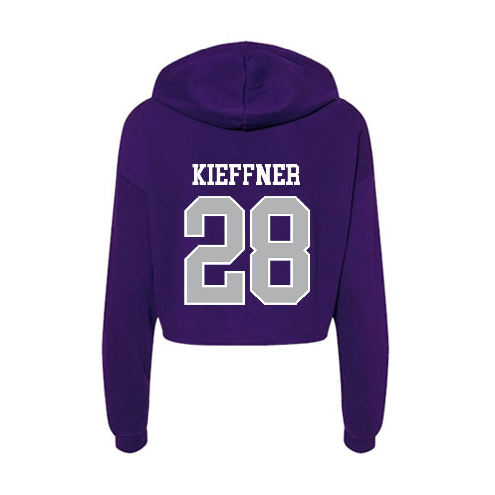 SBU - NCAA Women's Soccer : Caroline Kieffner - Classic Shersey Women's Crop Fleece Hoodie-1