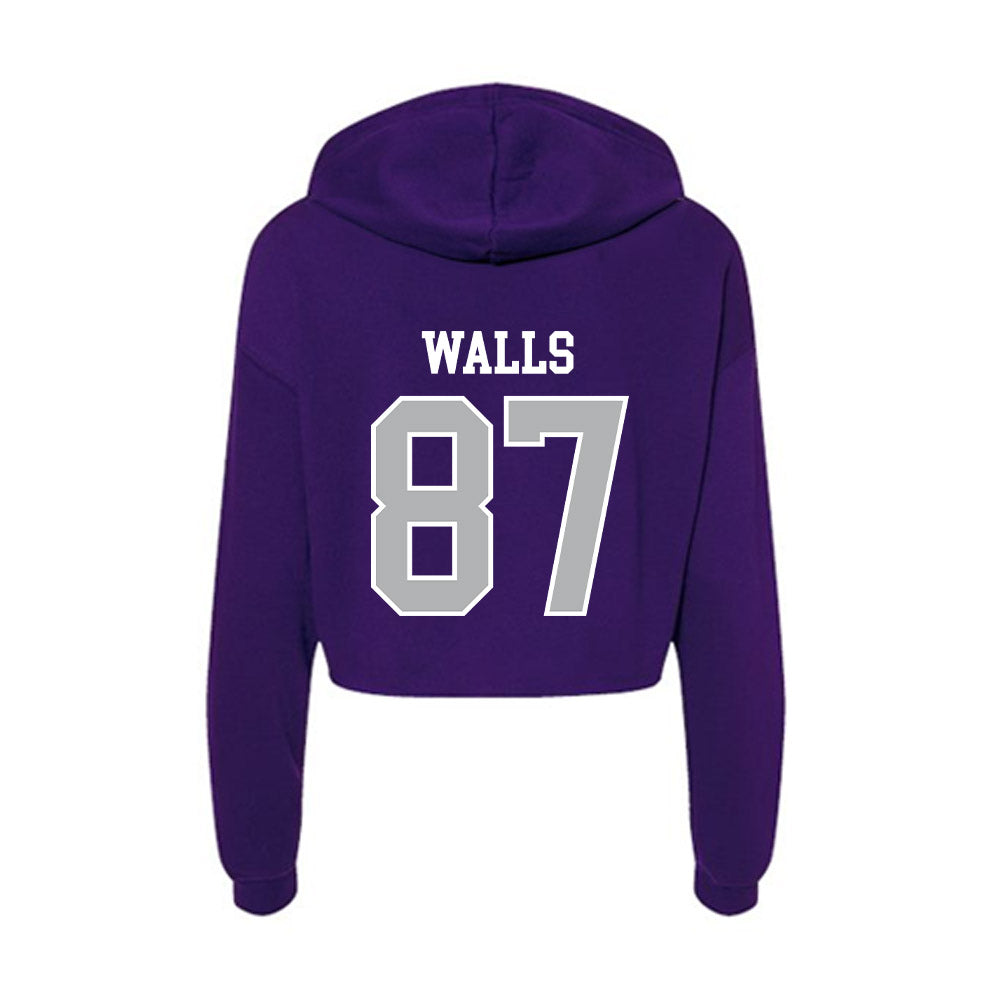 SBU - NCAA Football : Gabriel Walls - Classic Shersey Women's Crop Fleece Hoodie-1