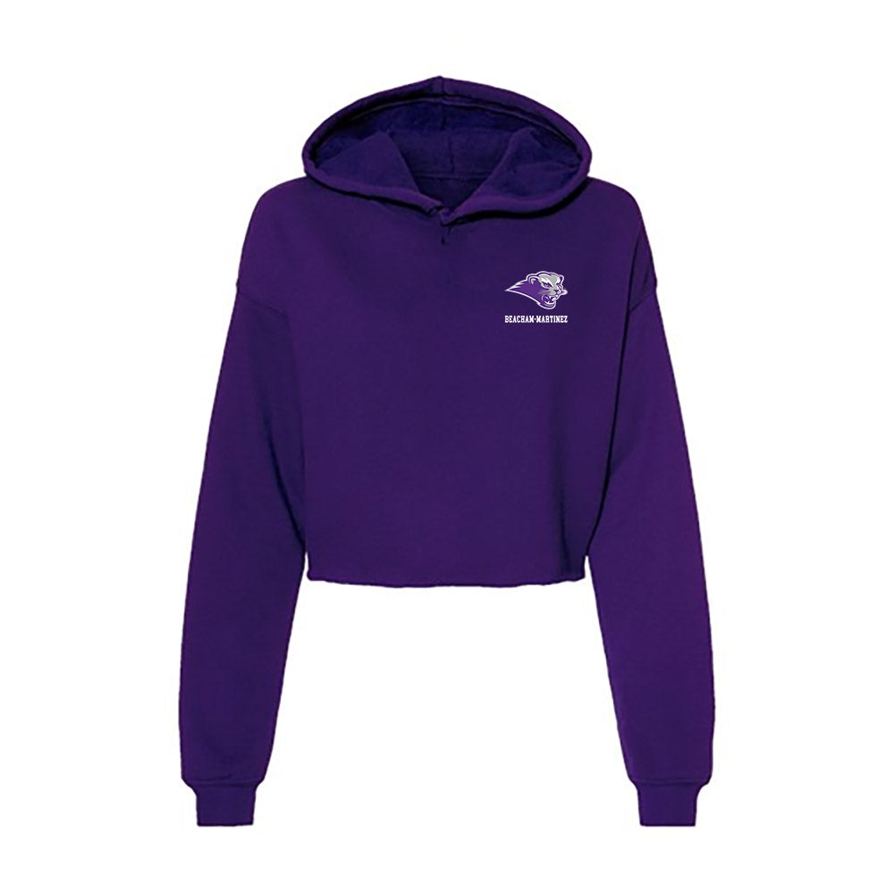 SBU - NCAA Football : Jaiden Beacham-Martinez - Classic Shersey Women's Crop Fleece Hoodie-0