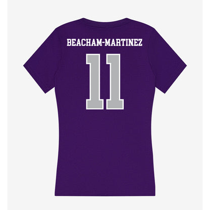 SBU - NCAA Football : Jaiden Beacham-Martinez - Classic Shersey Women's V-Neck T-Shirt-1