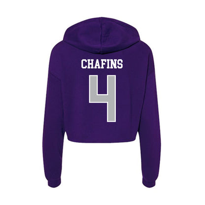 SBU - NCAA Women's Volleyball : Chloe Chafins - Classic Shersey Women's Crop Fleece Hoodie-1