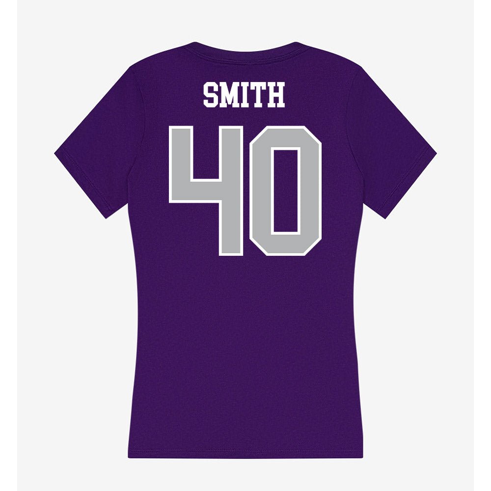 SBU - NCAA Football : Finn Smith - Classic Shersey Women's V-Neck T-Shirt-1