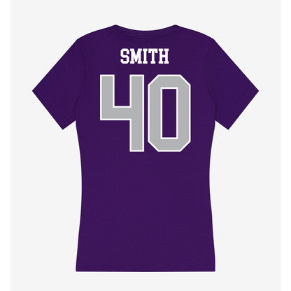 SBU - NCAA Football : Finn Smith - Classic Shersey Women's V-Neck T-Shirt-1