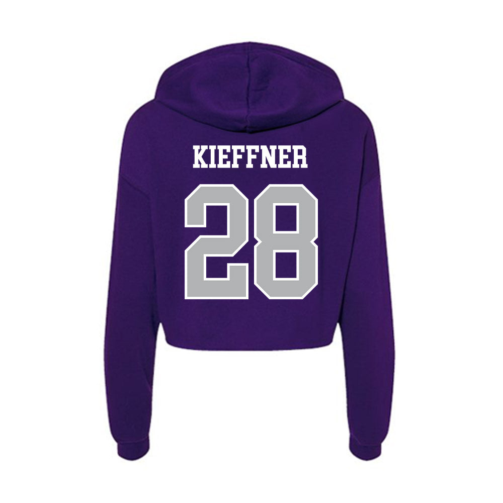 SBU - NCAA Women's Soccer : Caroline Kieffner - Classic Shersey Women's Crop Fleece Hoodie-1