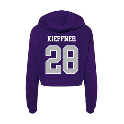 SBU - NCAA Women's Soccer : Caroline Kieffner - Classic Shersey Women's Crop Fleece Hoodie-1