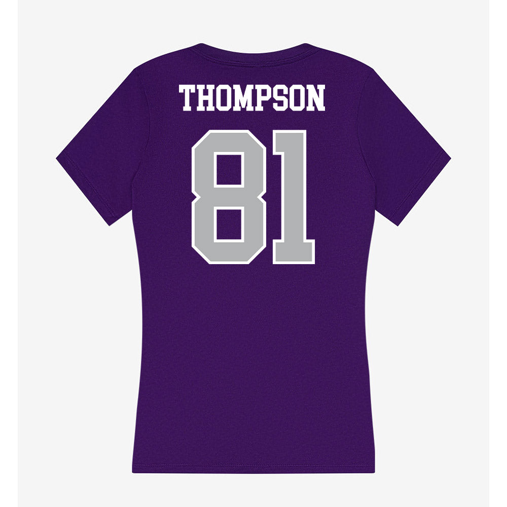 SBU - NCAA Football : Alexzander Thompson - Classic Shersey Women's V-Neck T-Shirt-1