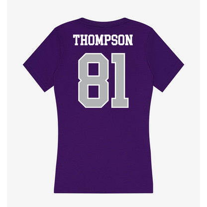 SBU - NCAA Football : Alexzander Thompson - Classic Shersey Women's V-Neck T-Shirt-1