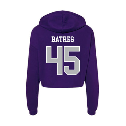 SBU - NCAA Football : Jonathan Batres - Classic Shersey Women's Crop Fleece Hoodie-1