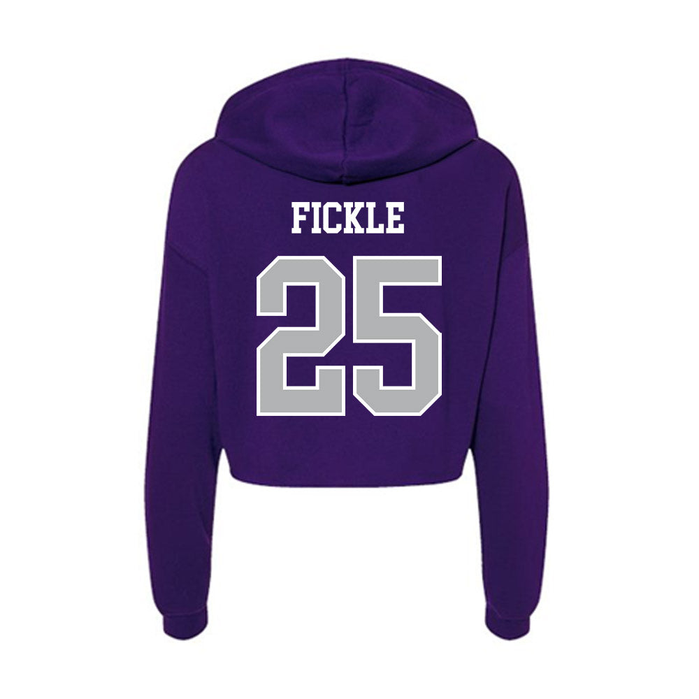 SBU - NCAA Women's Soccer : Lydia Fickle - Classic Shersey Women's Crop Fleece Hoodie-1