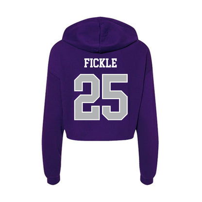 SBU - NCAA Women's Soccer : Lydia Fickle - Classic Shersey Women's Crop Fleece Hoodie-1