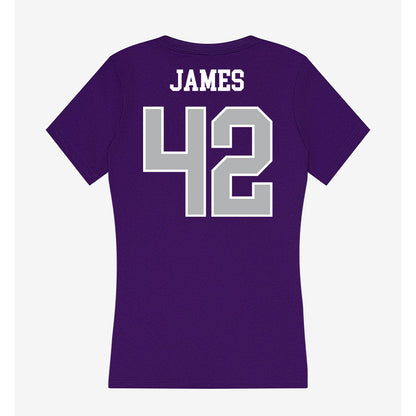 SBU - NCAA Football : Kaleb James - Classic Shersey Women's V-Neck T-Shirt-1
