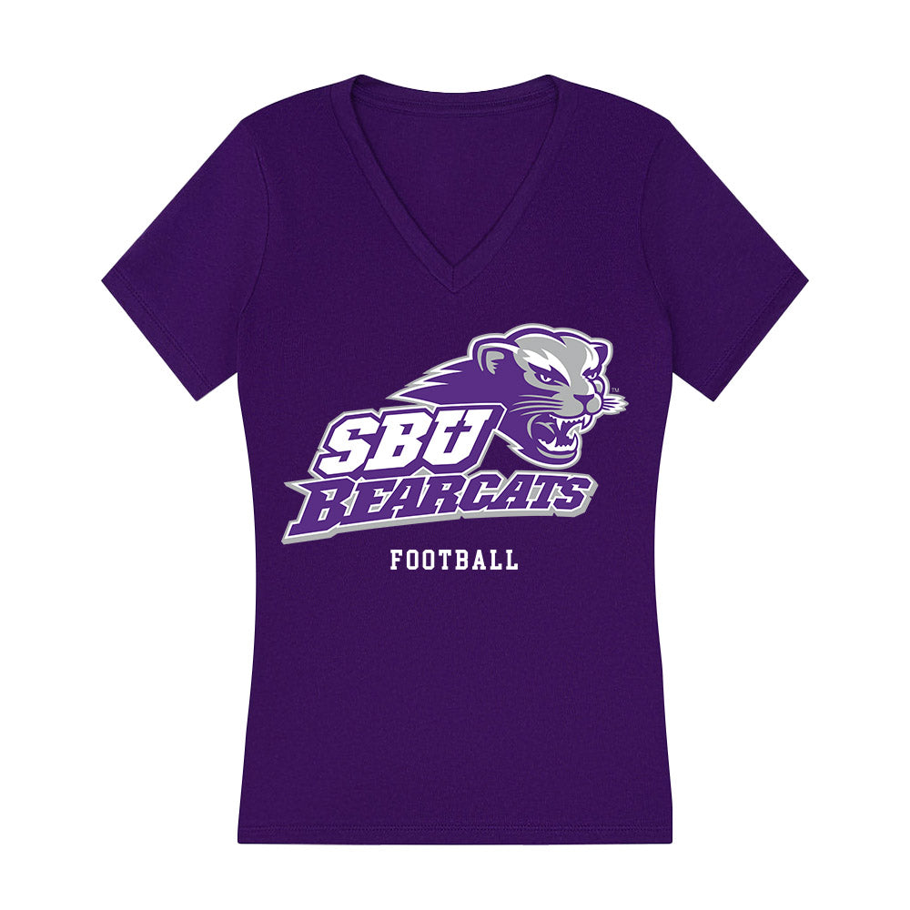 SBU - NCAA Football : Jackson Vardeman - Classic Shersey Women's V-Neck T-Shirt-0