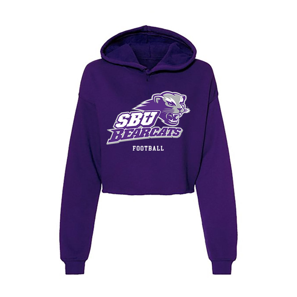 SBU - NCAA Football : Jonathan Batres - Classic Shersey Women's Crop Fleece Hoodie-0