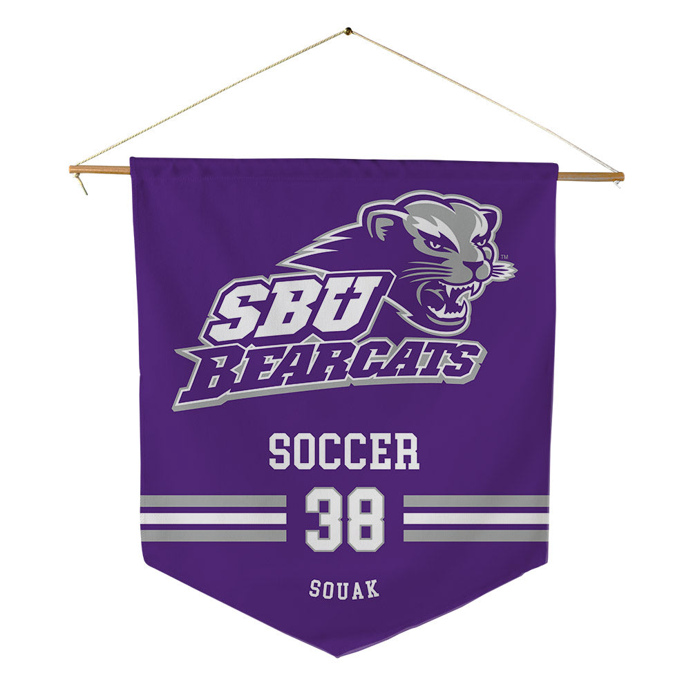 SBU - NCAA Men's Soccer : Nadir Souak - Pennant - 18" x 21"-0