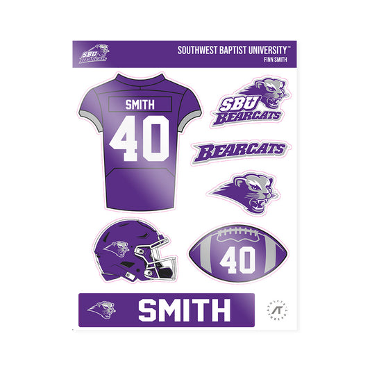 SBU - NCAA Football : Finn Smith - Sticker Sheet-0