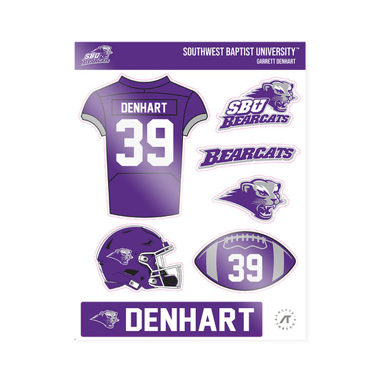 SBU - NCAA Football : Garrett Denhart - Sticker Sheet-0