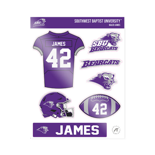 SBU - NCAA Football : Kaleb James - Sticker Sheet-0