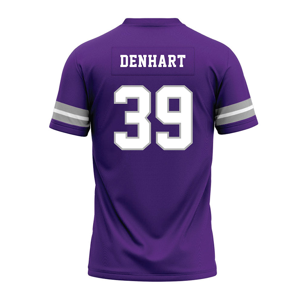 SBU - NCAA Football : Garrett Denhart - Purple Premium Football Jersey-1