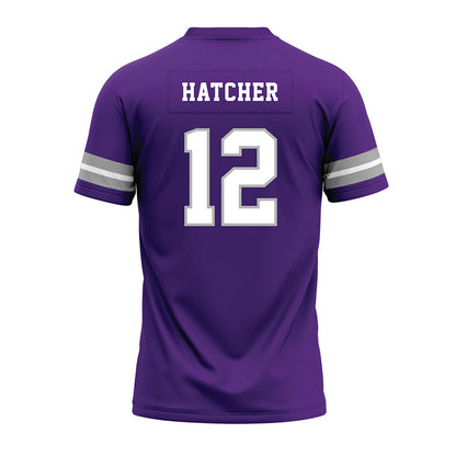 SBU - NCAA Football : Nathan Hatcher - Purple Premium Football Jersey-1