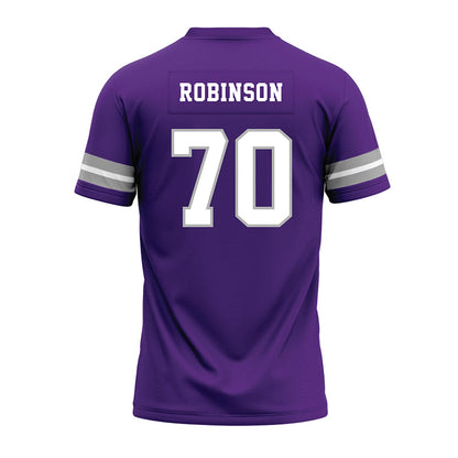 SBU - NCAA Football : Samuel Robinson - Purple Premium Football Jersey-1