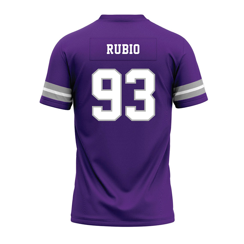 SBU - NCAA Football : Isaiah Rubio - Purple Premium Football Jersey-1