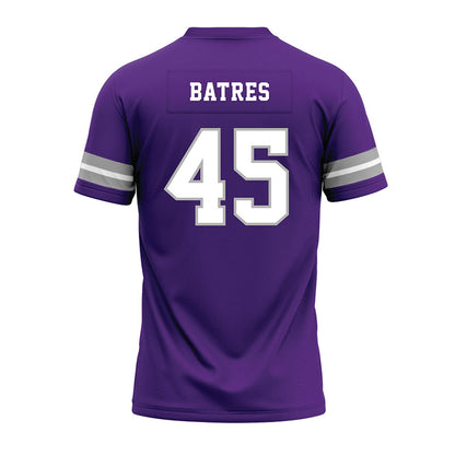 SBU - NCAA Football : Jonathan Batres - Purple Premium Football Jersey-1