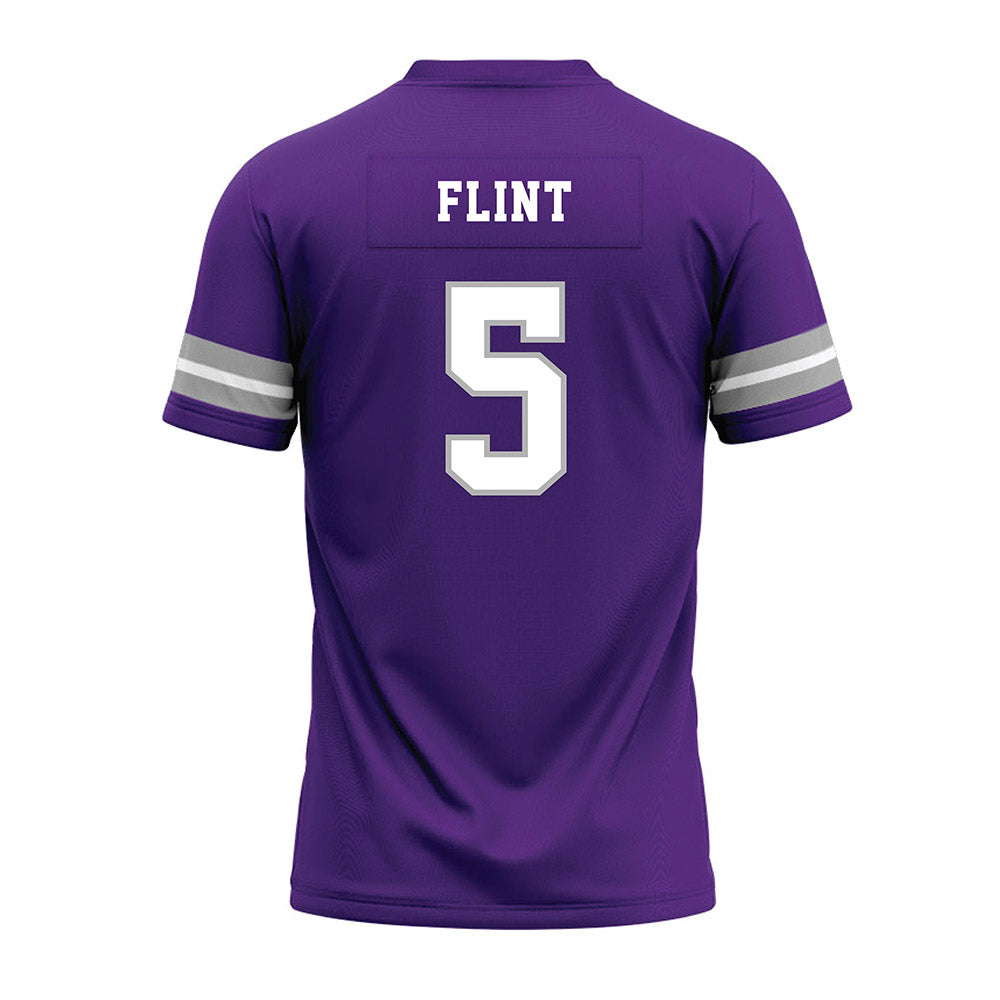 SBU - NCAA Football : Keivon Flint - Purple Premium Football Jersey-1