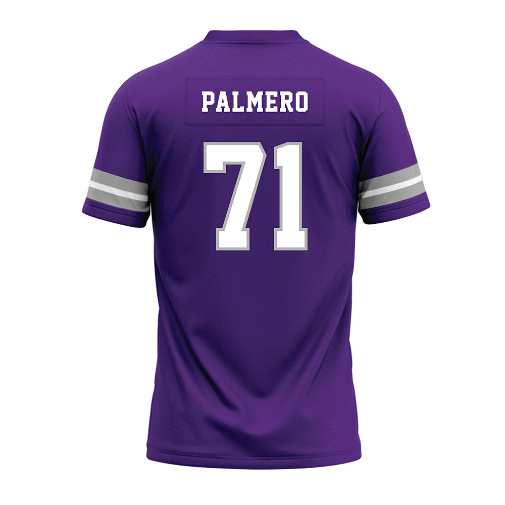 SBU - NCAA Football : Allen Palmero - Purple Premium Football Jersey-1