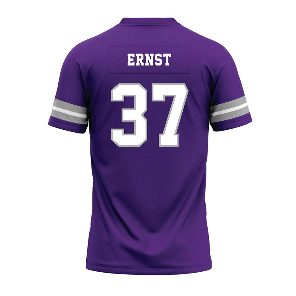 SBU - NCAA Football : Braxton Ernst - Purple Premium Football Jersey-1