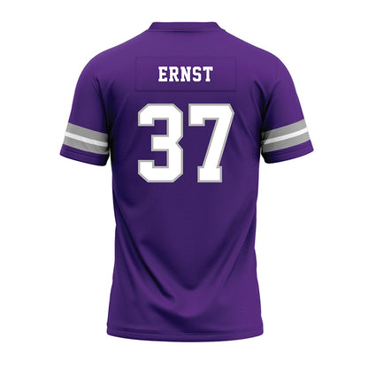 SBU - NCAA Football : Braxton Ernst - Purple Premium Football Jersey-1