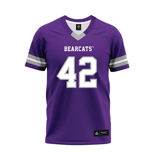 SBU - NCAA Football : Kaleb James - Purple Premium Football Jersey-0