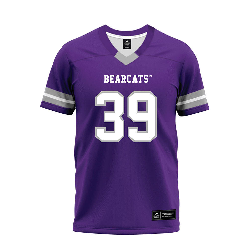 SBU - NCAA Football : Garrett Denhart - Purple Premium Football Jersey-0