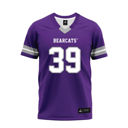 SBU - NCAA Football : Garrett Denhart - Purple Premium Football Jersey-0