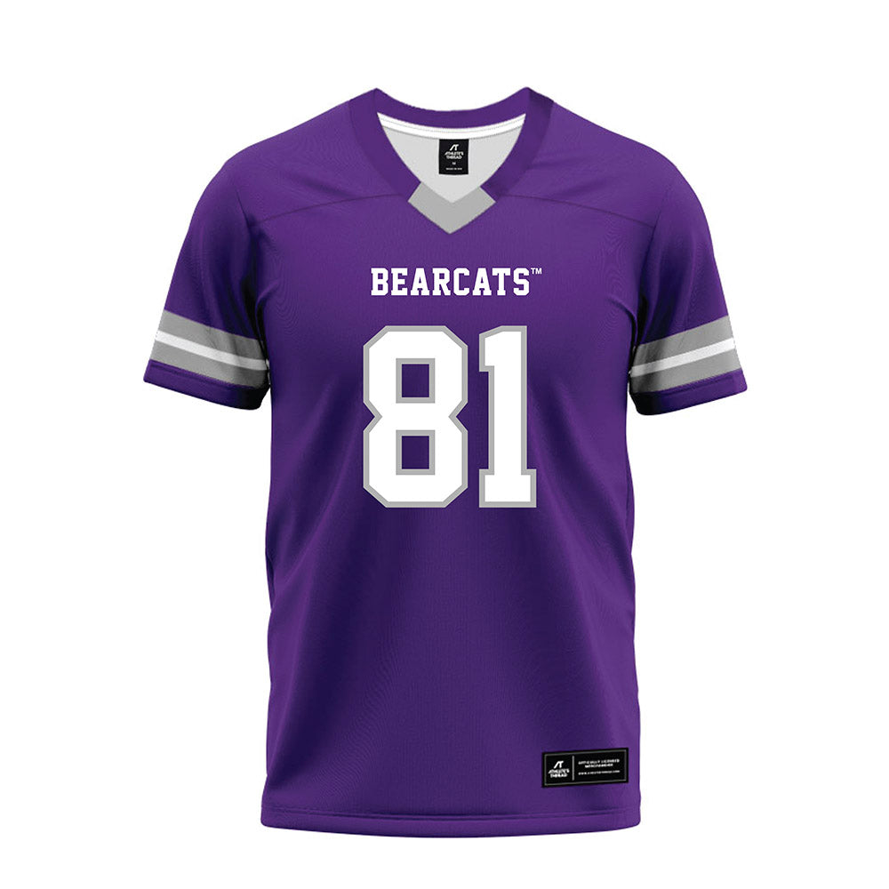 SBU - NCAA Football : Alexzander Thompson - Purple Premium Football Jersey-0