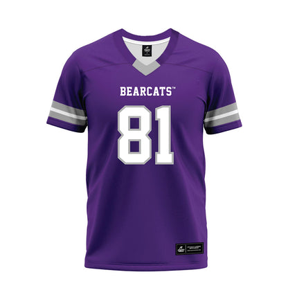 SBU - NCAA Football : Alexzander Thompson - Purple Premium Football Jersey-0