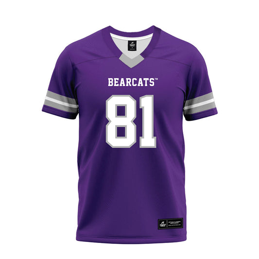 SBU - NCAA Football : Alexzander Thompson - Purple Premium Football Jersey-0