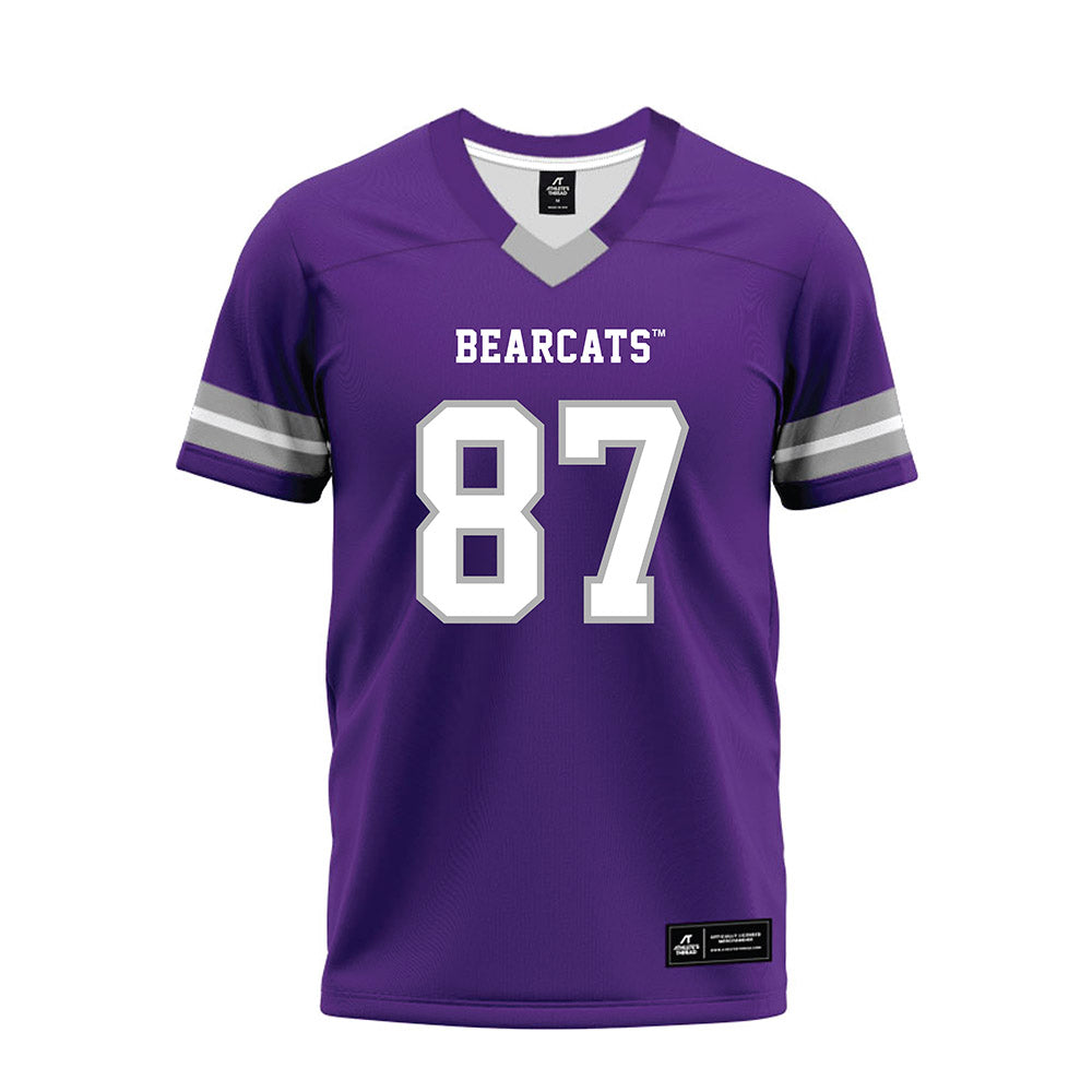 SBU - NCAA Football : Gabriel Walls - Purple Premium Football Jersey-0