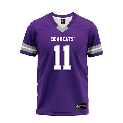 SBU - NCAA Football : Jaiden Beacham-Martinez - Purple Premium Football Jersey-0