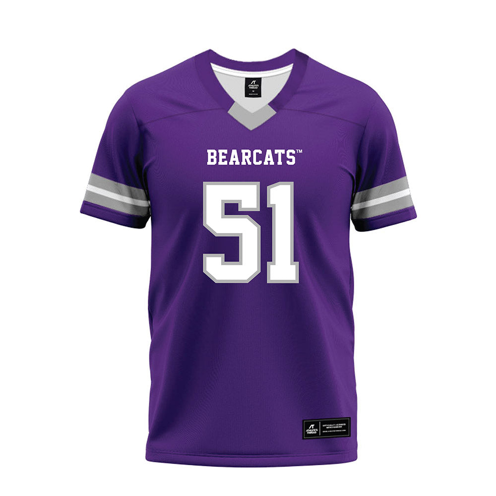 SBU - NCAA Football : Samuel Savich - Purple Premium Football Jersey-0